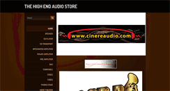 Desktop Screenshot of cinereaudio.com